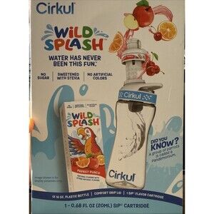 Cirkul 16oz BPA-Free Water Bottle Starter Kit with Parrot Punch Flavor/NEW